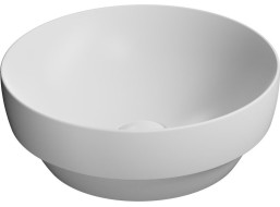 GSI PURA keramické umyvadlo na desku, průměr 40cm, bílá mat 884609