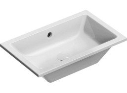 GSI KUBE X keramické umyvadlo 60x37cm, zápustné, bílá ExtraGlaze 895311