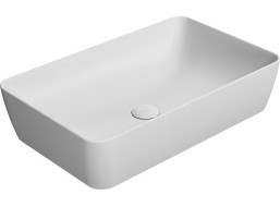 GSI NUBES keramické umyvadlo na desku 60x38cm, bílá mat 903609