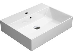 GSI KUBE X keramické umyvadlo 60x47cm, broušená spodní hrana, bílá ExtraGlaze 94319111