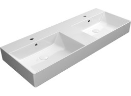 GSI KUBE X keramické dvojumyvadlo 120x47cm, bílá ExtraGlaze 9425111