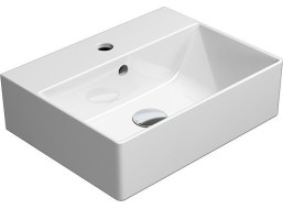 GSI KUBE X keramické umyvadlo 45x35cm, broušená spodní hrana, bílá mat 94859109