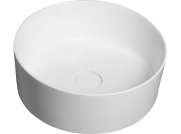 Sapho THIN umyvadlo na desku, Rockstone, Ø 38 cm, bílá mat WN548