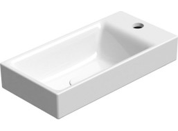 GSI NUBES keramické umývátko 50x25cm, pravé/levé, bílá ExtraGlaze 9637111