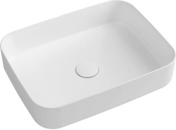 Isvea INFINITY RECTANGLE keramické umyvadlo na desku, 50x36cm, bílá mat 10NF65050-2L