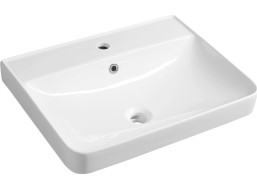 Aqualine ZEN keramické umyvadlo nábytkové 60x45cm, bílá 3060