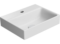 GSI NUBES keramické umývátko 40x32cm, broušená spodní hrana, bílá mat 96849109