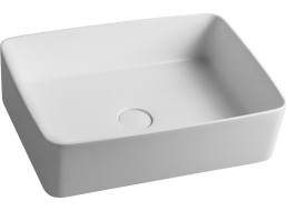 Sapho THIN umyvadlo na desku, Rockstone, 50x37 cm, bílá mat WN321