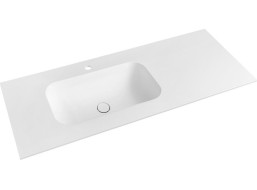 Sapho TREOS umyvadlo 96, 6x51, 3 cm, rockstone, levé, bílá mat TS097-0101-L