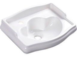 Kerasan RETRO keramické umývátko 41x30cm, otvor pro baterii vlevo, bílá 103301SX
