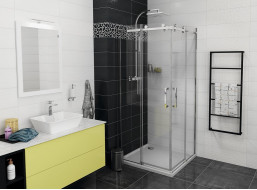 Gelco DRAGON čtvercový sprchový kout 800x800mm L/P varianta, rohový vstup GD4280GD4280