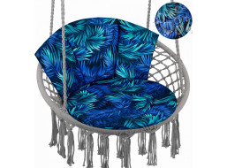 Voděodolný polštář do závěsného křesla LUNA BIZU 60x100 cm - Blue Passion
