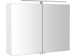 Sapho RIWA galerka s LED osvětlením, 81x70x17cm, bílá lesk RIW080-0030