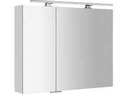 Sapho MIRRÓ galerka s LED osvětlením, 90x70x16cm, bílá MC090-0030