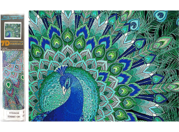 Norimpex Diamantové malování 7D Paví kouzlo 30x40 cm