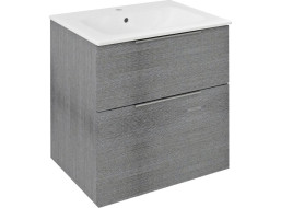 Sapho CIRASA umyvadlová skříňka 59, 2x64x46cm, dub stříbrný CR601-1111