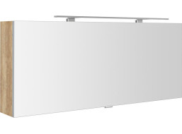 Sapho CLOE galerka s LED osvětlením 120x50x18cm, dub alabama CE120-0022