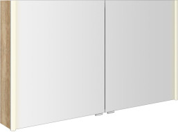 Sapho ALIX galerka s LED osvětlením, 2x dvířka, 126x70x17, 5cm, dub alabama AX126-0022