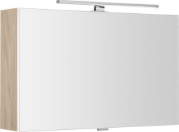 Sapho CLOE galerka s LED osvětlením 80x50x18cm, jilm bardini CE080-0013
