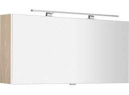 Sapho CLOE galerka s LED osvětlením 120x50x18cm, jilm bardini CE120-0013