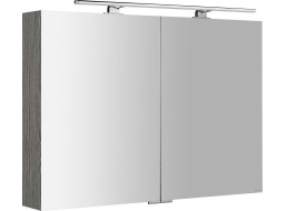 Sapho MIRRÓ galerka s LED osvětlením, 100x70x16cm, dub stříbrný MC100-0011