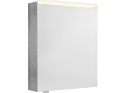 Sapho LINEX galerka s LED osvětlením, 60x70x15cm, levá/pravá, dub stříbrný LX060-0011
