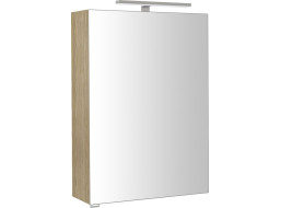 Sapho RIWA galerka s LED osvětlením, 50x70x17cm, jilm bardini RIW050-0013