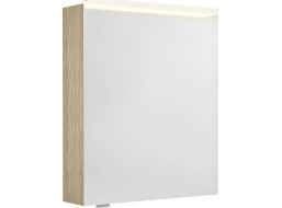 Sapho LINEX galerka s LED osvětlením, 60x70x15cm, levá/pravá, jilm bardini LX060-0013