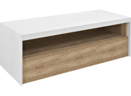 Sapho VIERA umyvadlová skříňka 120x44x50cm, bílá mat/dub Alabama VA120-2222