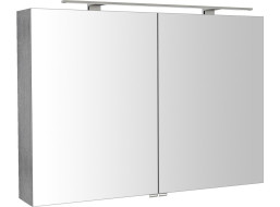 Sapho RIWA galerka s LED osvětlením, 101x70x17cm, dub stříbrný RIW100-0011