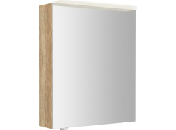Sapho LINEX galerka s LED osvětlením, 60x70x15cm, levá/pravá, dub alabama LX060-0022