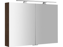 Sapho MIRRÓ galerka s LED osvětlením, 100x70x16cm, borovice rustik MC100-0016