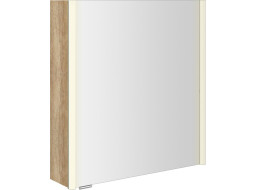 Sapho ALIX galerka s LED osvětlením 66x70x17, 5cm, levá/pravá, dub alabama AX166-0022