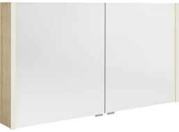 Sapho ALIX galerka s LED osvětlením, 2x dvířka, 126x70x17, 5cm, jilm bardini AX126-0013