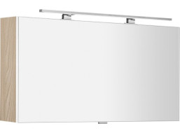 Sapho CLOE galerka s LED osvětlením 100x50x18cm, jilm bardini CE100-0013