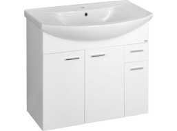 Aqualine ZOJA umyvadlová skříňka 82, 8x74x34, 3cm, bílá 51083A