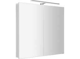 Sapho GRETA galerka s LED osvětlením, 81x70x14cm, bílá mat GR080-0031