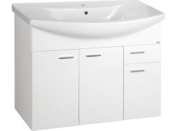 Aqualine ZOJA umyvadlová skříňka 93x74x34cm, bílá 51094A