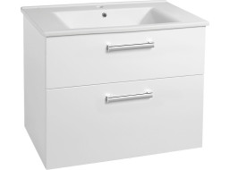 Aqualine VEGA umyvadlová skříňka 82x67, 6x43, 6cm, 2xzásuvka, bílá VG083