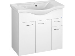 Aqualine KERAMIA FRESH umyvadlová skříňka 75, 2x74x34, 4cm, bílá 50082A