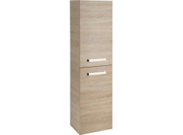 Aqualine VEGA skříňka vysoká s košem, 40x150x31cm, dub platin VG960