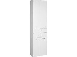 Aqualine ZOJA/KERAMIA FRESH skříňka vysoká se zásuvkami 50x184x29cm, bílá 51291