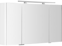 Sapho LUCIE galerka s LED osvětlením, 126x70x17cm, bílá LU125-0030