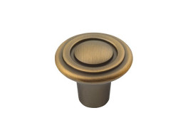 Sapho RETRO kovová úchytka, průměr 30mm, bronz 12936