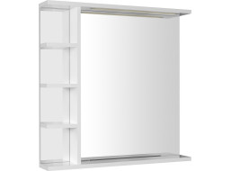 Aqualine KORIN zrcadlo s LED osvětlením a policemi 70x70x12cm KO360S
