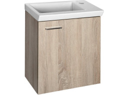Aqualine ZOJA/KERAMIA FRESH umyvadlová skříňka 44x50x25, 3cm, dub platin 51046DP