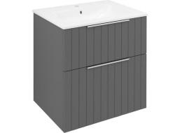 Sapho CIRASA umyvadlová skříňka 59, 2x64x46cm, carina strip CR601-4141S