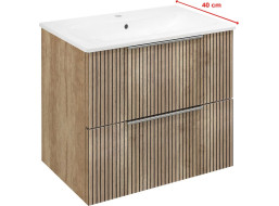 Sapho CIRASA umyvadlová skříňka 58x54x39cm, dub alabama strip CR592-2322