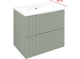 Sapho CIRASA umyvadlová skříňka 58x54x39cm, verde strip CR592-4444S
