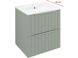 Sapho CIRASA umyvadlová skříňka 48x54x39cm, verde strip CR492-4444S